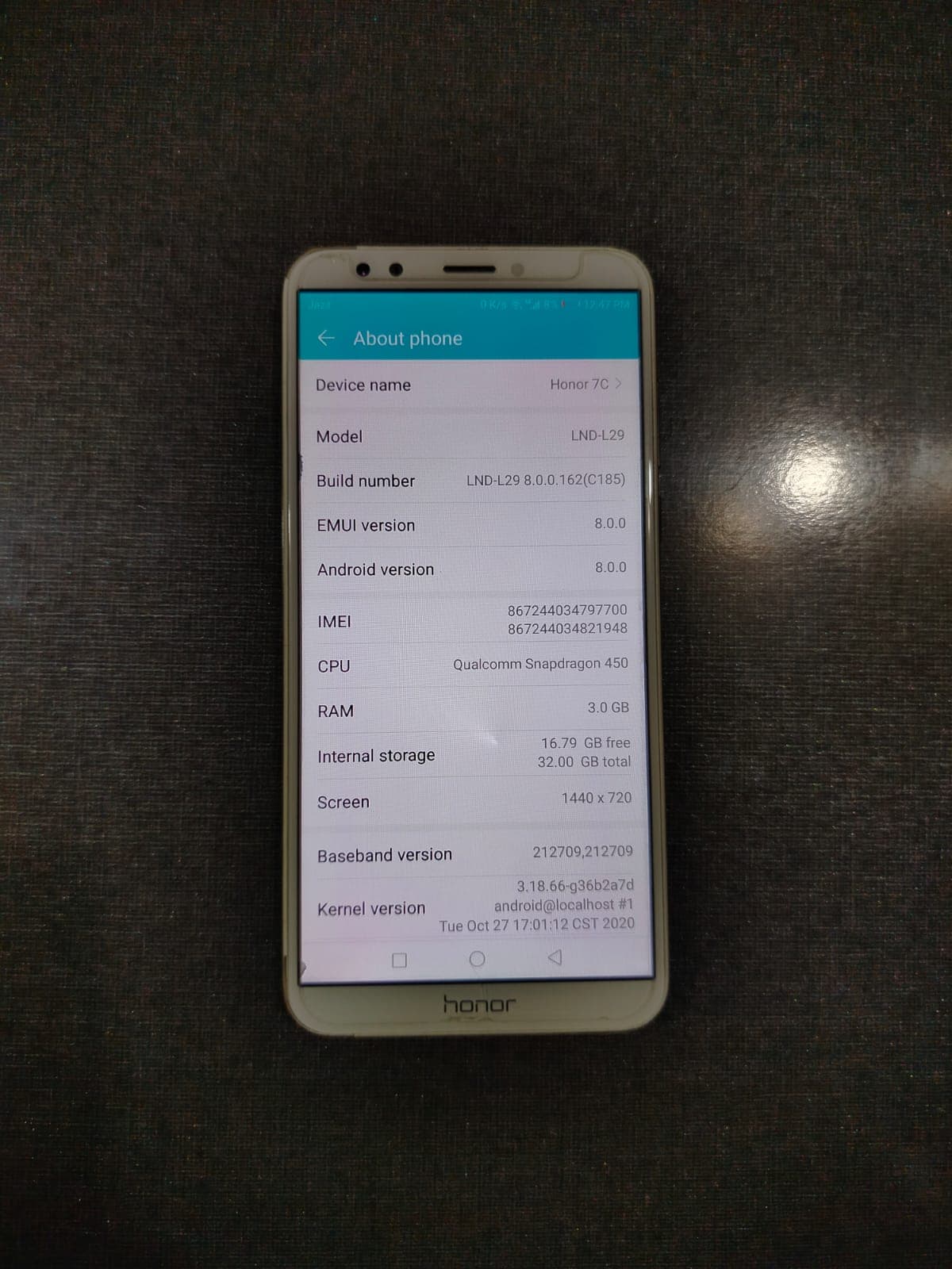 Honor 7C | 3/32